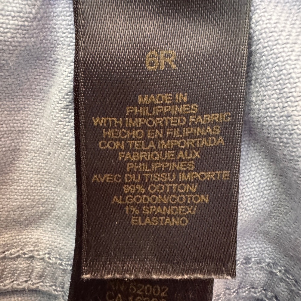 Liz Claiborne Straight Leg Jeans Light Blue WDMUC263 6R - Picture 8 of 11